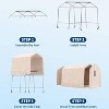 GustoWave 7x12FT Outdoor Portable Storage Shed with Roll-Up Door for Motorcycle, Garden and Tools - 3 of 4