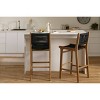 South Shore Balka Counter Height Barstool Black/Natural - 2 of 4