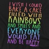 Mean Girls Rainbows And Cake Adult T-Shirt Black - 2 of 4