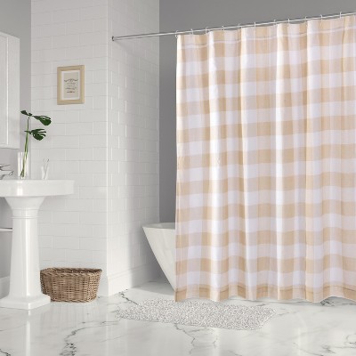 Camden Taupe Shower Curtain - One Shower Curtain - Levtex Home