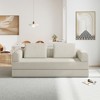 Racxily Convertible Sofa Bed with Pillow - Corduroy Folding Couch, Loveseat Sofa for Living Room, Bedroom, Lounge - 2 of 4