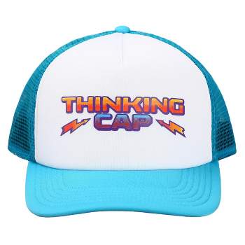 Stranger Things Netflix Series Blue & White Thinking Hat Trucker Hat