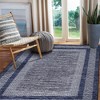 Modern Geometric Area Rug, Machine Washable, Textured Line Pattern, Fold-Able Rug, High-End Versatile Design - 4 of 4