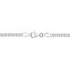 EVERLY JEWELRY | Sterling Silver 6 1/8 CT TGW Created White Sapphire Bracelet With Chain, 7.25-inch - 4 of 4