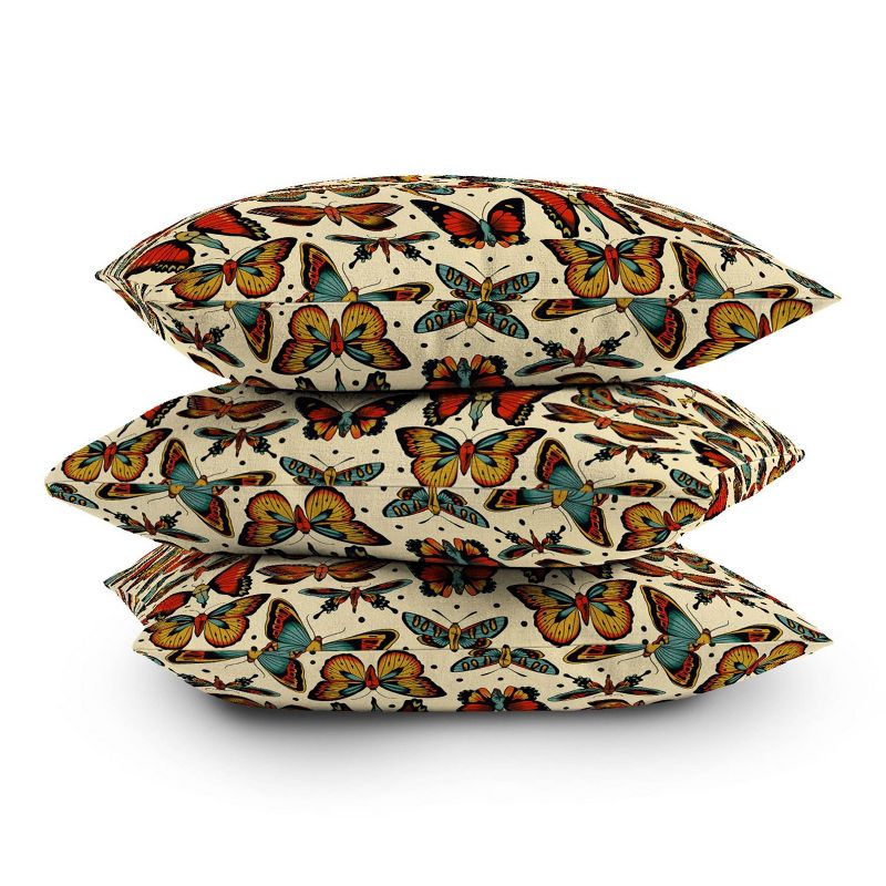 Cecitattoos Butterflies Outdoor Throw Pillow - Deny Designs, 4 of 5
