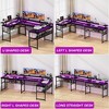 Unikito U Shaped Computer Desks, Reversible Office Desk, Black, 83"*43.3"*35" - 2 of 4
