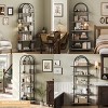 Bookshelf for Living Room - 71" Arched 5-Tier Bookcase with Metal Frame, Freestanding Storage Shelf for Bedroom, Office - 4 of 4