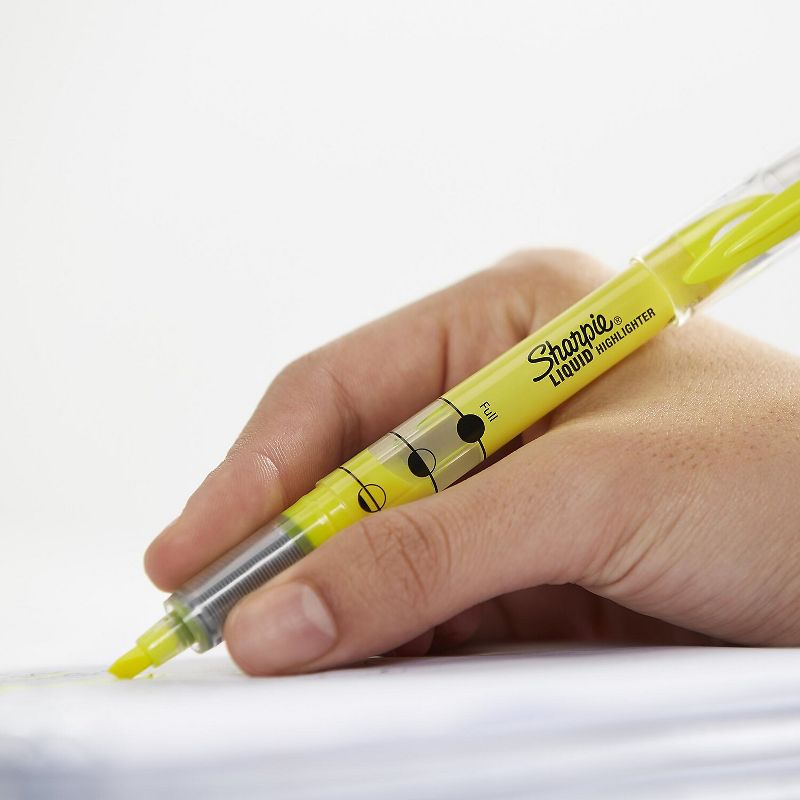 Sharpie Accent Liquid Pen Style Highlighter Chisel Tip Fluorescent Yellow Dozen 1754463, 2 of 7