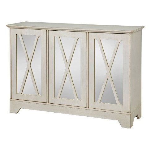 White and deals mirror sideboard