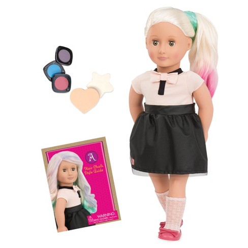 Our Generation 18 Hair Chalk Deco Doll Amya Target