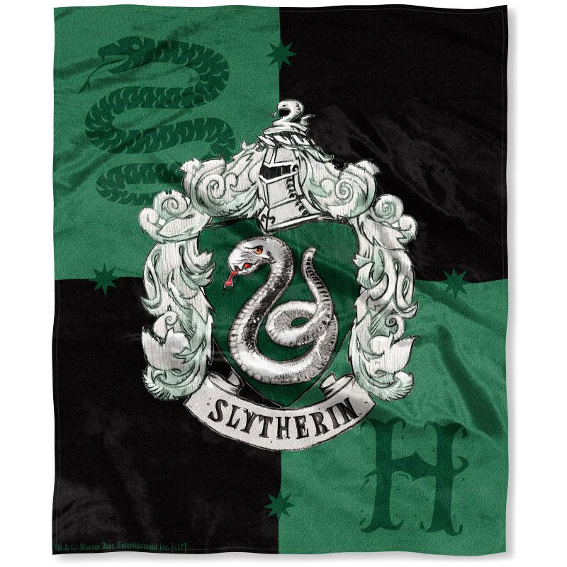 Harry Potter House Crests Silk Touch Throw 50" x 60"- Choose From All 4 Houses, 1 of 5