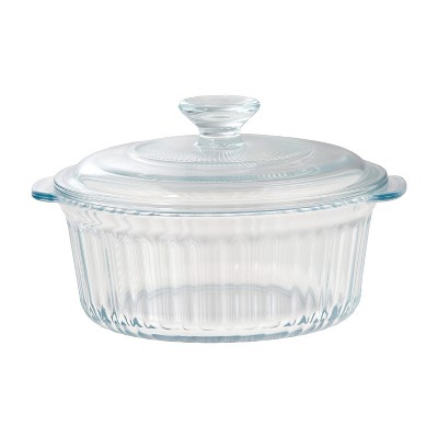 SharpChef Serve N' Store Glass Casserole Dish with Glass Lid, Oven, Microwave, Freezer & Dishwasher Safe, 1.6 qt / 1.6 L
