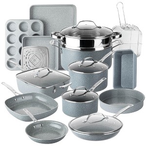 Granitestone Ceraluxe Speckle 20 Piece Ceramic Nonstick Cookware and Bakeware Set - 1 of 4
