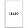 PosterPalooza | Textured White Picture Frame - UV Acrylic, Foam Board Backing, Hanging Hardware - 2 of 4