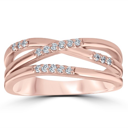 Rose gold right hand outlet ring