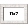 PosterPalooza | Photo Size Sculpted White Picture Frame - UV Acrylic, Foam Board Backing, Hanging Hardware - 2 of 4