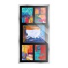 PosterPalooza | Stainless Steel Silver Wood Finish Collage Frame - Black Mat, 20 Frame Sizes, UV Acrylic - 4 of 4
