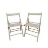 NicBex Solid Wood Folding Chairs Set of 2,Dining Chairs with Slatted Seat and Open Back for Dining Room,Living Room,Balcony - 2 of 4