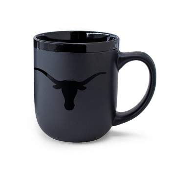 NCAA Texas Longhorns 12oz Ceramic Coffee Mug - Black
