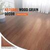 VEVOR Self Adhesive Vinyl Floor Tiles 36 x 6 inch, 36 Tiles 2.5mm Thick Peel & Stick, Deep Brown Wood Grain DIY Flooring for Kitchen, Dining Room - 3 of 4