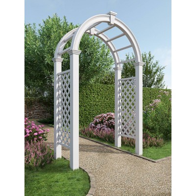 Nantucket Legacy White Vinyl Garden Arbor