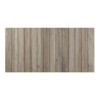 Industrial Style 1pc Coffee Table Open Bottom Shelf Replicate Wood Wheel Legs Slat Design Natural Tone And Black Finish - 3 of 4