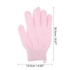 Unique Bargains Bathroom Nylon Shower Gloves 8.07"x4.92" 1 Pair - 4 of 4