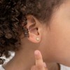 Girls' Ball of CZ's Screw Back 14k Gold Earrings - In Season Jewelry - 3 of 4