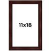 PosterPalooza | Distressed Brown Picture Frame - UV Acrylic, Foam Board Backing, Hanging Hardware - 2 of 4
