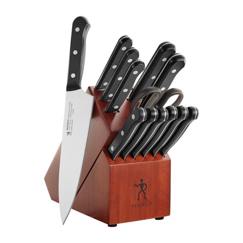  HENCKELS Premium Quality 15-Piece Knife Set with Block