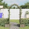 vidaXL Garden Pergola with Planter Gray Solid Firwood - 2 of 4