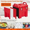 Insulated Soup Carrier 5 Gallon Food Warmer Hot Box Cold Drink Server with Wheels - 3 of 4