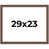 PosterPalooza | 29x23 Wide Barnwood Picture Frame, UV Acrylic, 6 Finishes - Grey, Brown, White, and Black - 2 of 4