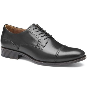 Johnston & Murphy Men's Reeve Cap Toe Dress Casual Lace-Up Shoe, Black Full Grain, Size 9.5 - 1 of 4