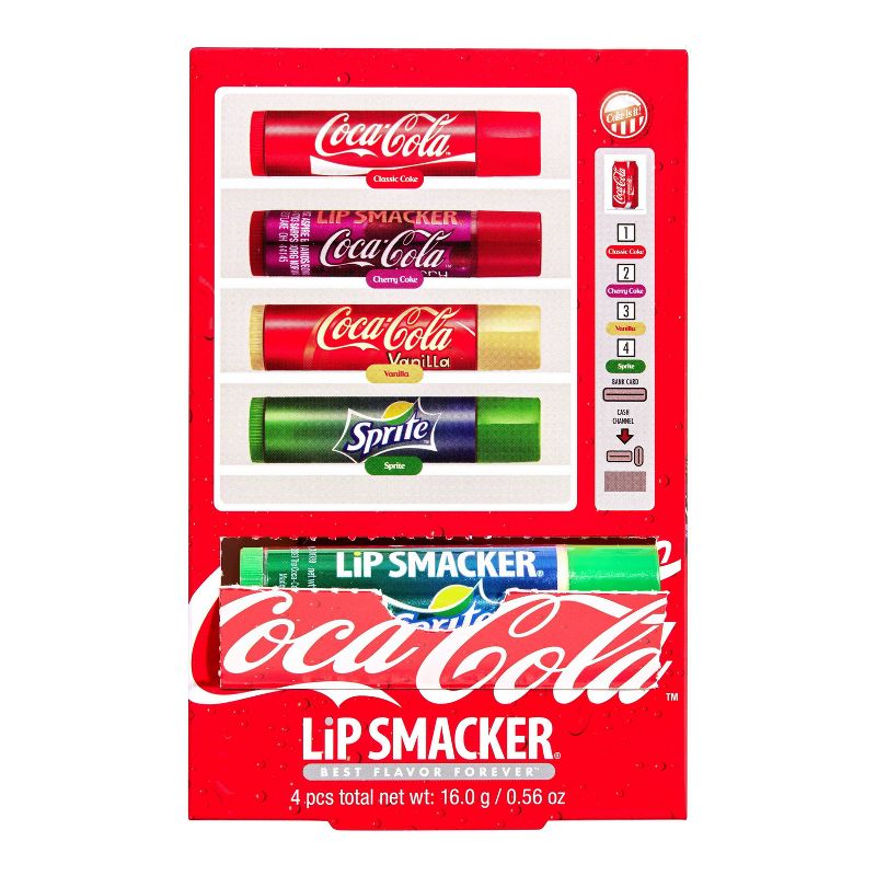 Lip Smacker Coca-Cola Lip Balm Party Pack - Vending Machine - 4ct, 4 of 9