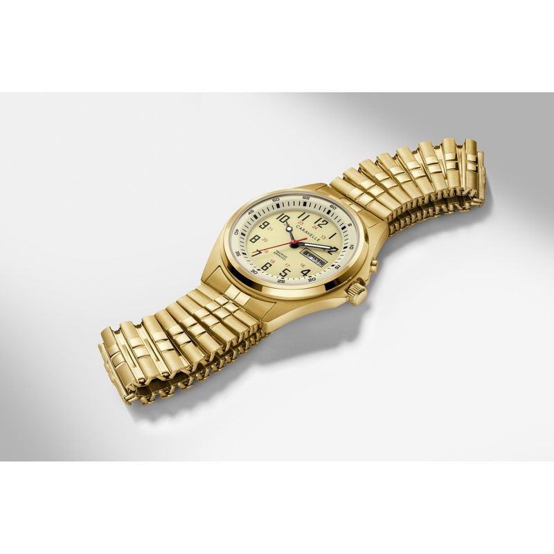 Caravelle designed by Bulova Men's Traditional 3-Hand Quartz Watch with Light Up Feature, 6 of 9
