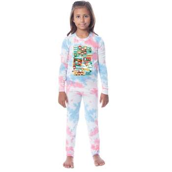 Harry Potter Kids' Chibi Character Girls Boys 2 Piece Tight Fit Pajama Set Multicolored