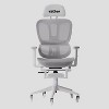 Airflex2 Mesh Gaming Chair with Footrest White - Techni Sport: Synchro-Tilt, 275 Lbs Capacity, Ergonomic Design - 4 of 4