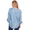 Alfred Dunner Womens Super Soft Scoll V-Neck Henley Top - 2 of 4