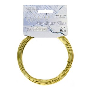 John Bead 18 Gauge Green Apple Aluminum Jewelry Wire, 30ft - 1 of 4