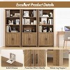 3 Tier Bookshelf with LED Lights, 57.8 Inch Tall Wooden Display Shelf, Open Storage Shelf, Bedroom, Living Room, Office - 4 of 4