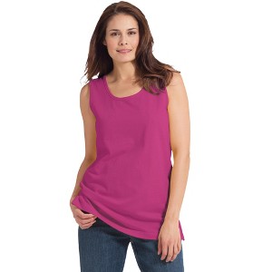Woman Within Plus Size Perfect Scoopneck Tank - 1 of 4