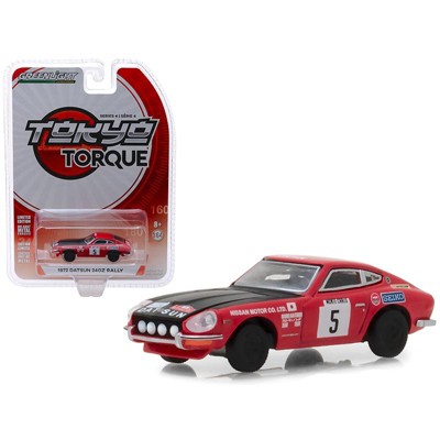 1972 Datsun 240Z #5 Red with Black Hood "Nissan Motor Co. Ltd." Monte Carlo Rally 1/64 Diecast Model Car by Greenlight