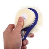 Unique Bargains Back Scrubber for Shower Bath Brush with Bristles and Loofah Shower with Long Handle for Skin Exfoliating Blue White 2pcs - 3 of 4