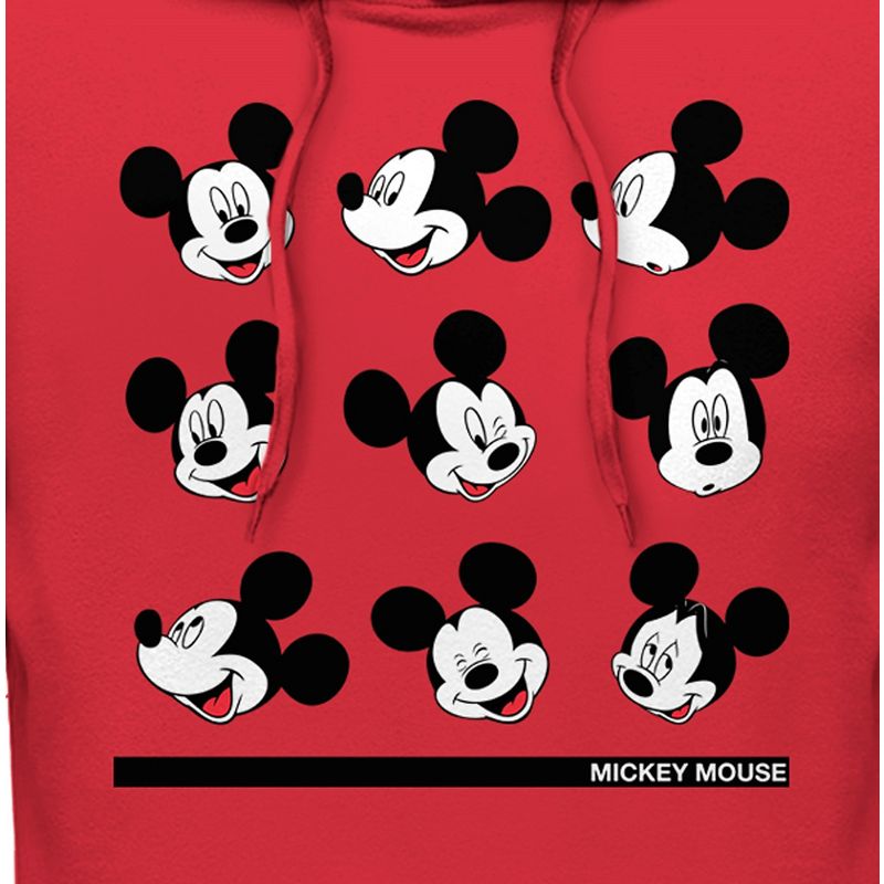 Men's Mickey & Friends Facial Expressions Pull Over Hoodie, 2 of 5