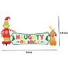 Gemmy 9FT Wide LED Grinch and Max with "Naughty or Nice" Scene Inflatable - 3 of 4