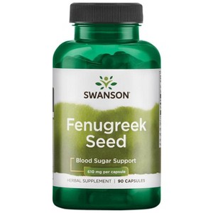 Swanson Herbal Supplements Fenugreek Seed 610 mg Capsule 90ct. - 1 of 3