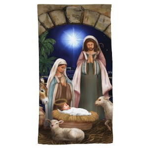 Briarwood Lane Winter Christmas Hand Towel 26x18 Away in a Manger For Christmas Hand Towel - 1 of 3