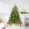 Northlight Real Touch™️ Pre-Lit Full Northern Pine Artificial Christmas Tree - 6.5' - Clear LED Lights - 2 of 4