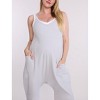 Women's Sleeveless Relaxed Fit Maternity Jumpsuit | Motherhood Maternity - 4 of 4